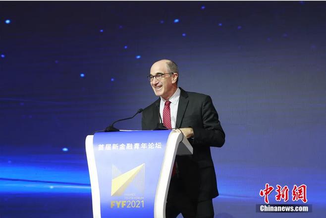 2021��10��15�գ��׽��½���������̳���Ϻ����С�ͼΪ���ʻ��һ�����֯(IMF)פ����ϯ����Steven Barnett�������<a target='_blank' href='http://www.chinanews.com/'>������</a>���� �ź�ΰ ��