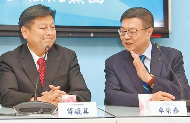 卓荣泰赴台立法机构拜会各党团